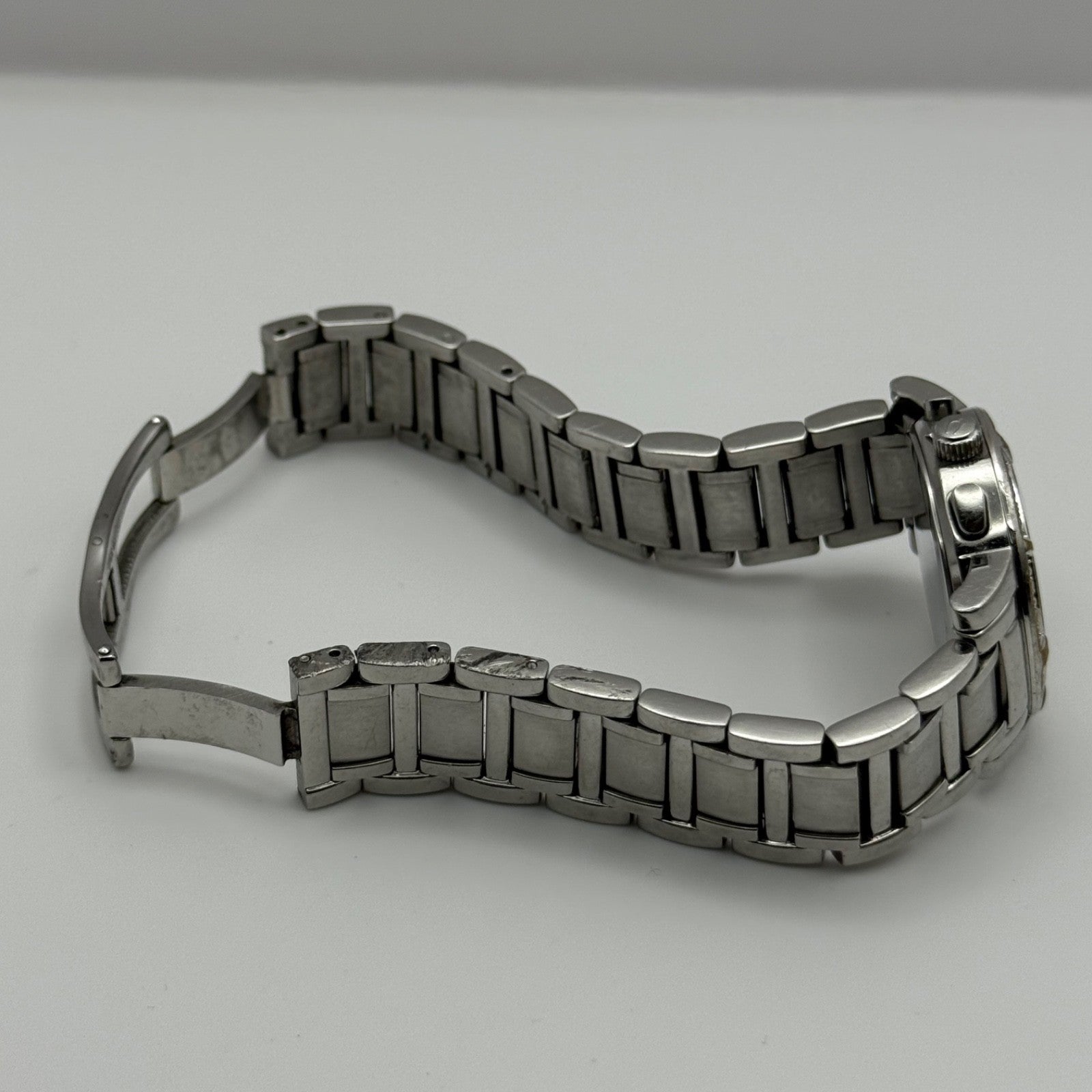 Bulova Swiss Chronograph Watch Quartz Date Dial 29mm C837317 Bracelet Ladies