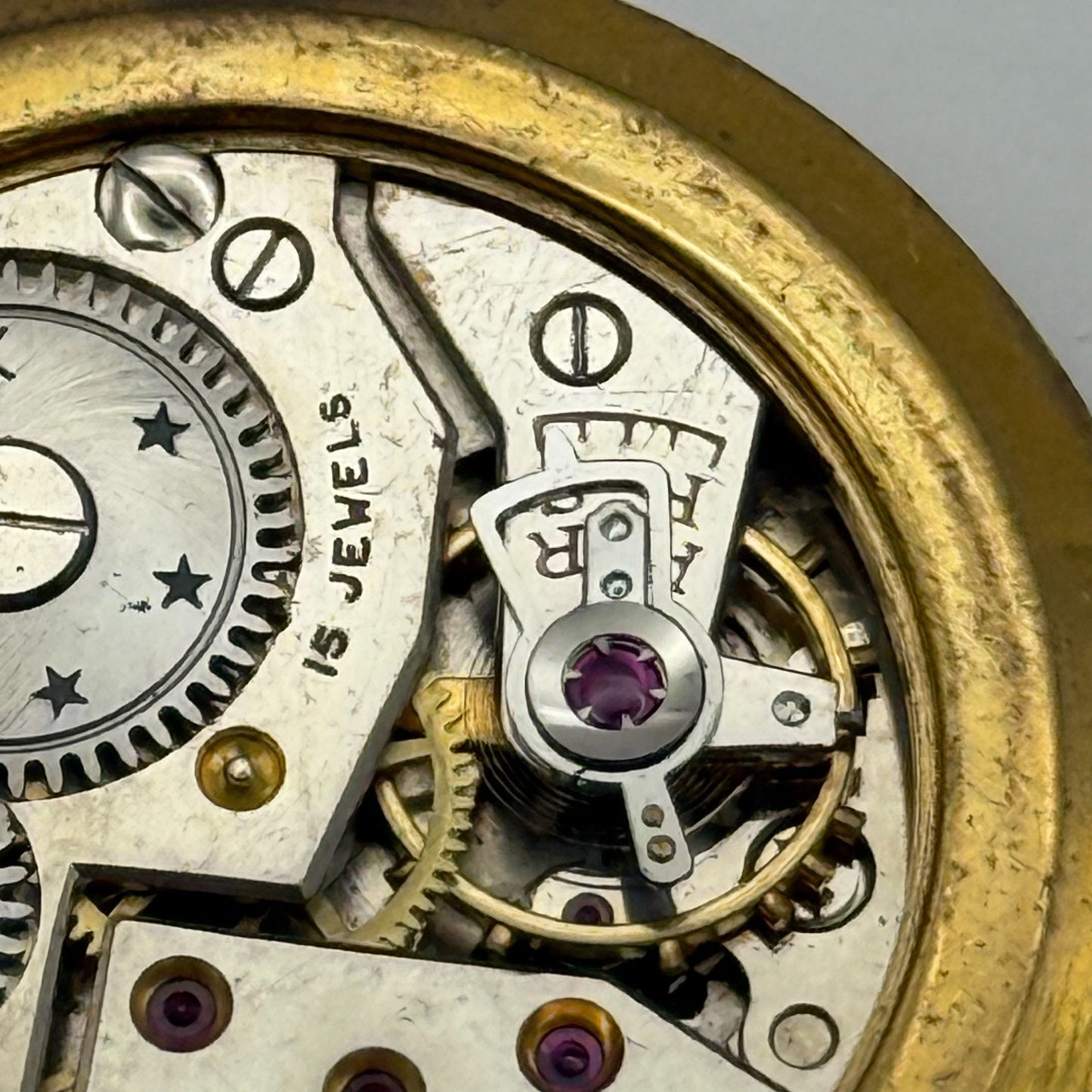 Majex Trebex 15 Jewels Watch Movement Manual Wind Vintage Parts Repair 32.9mm