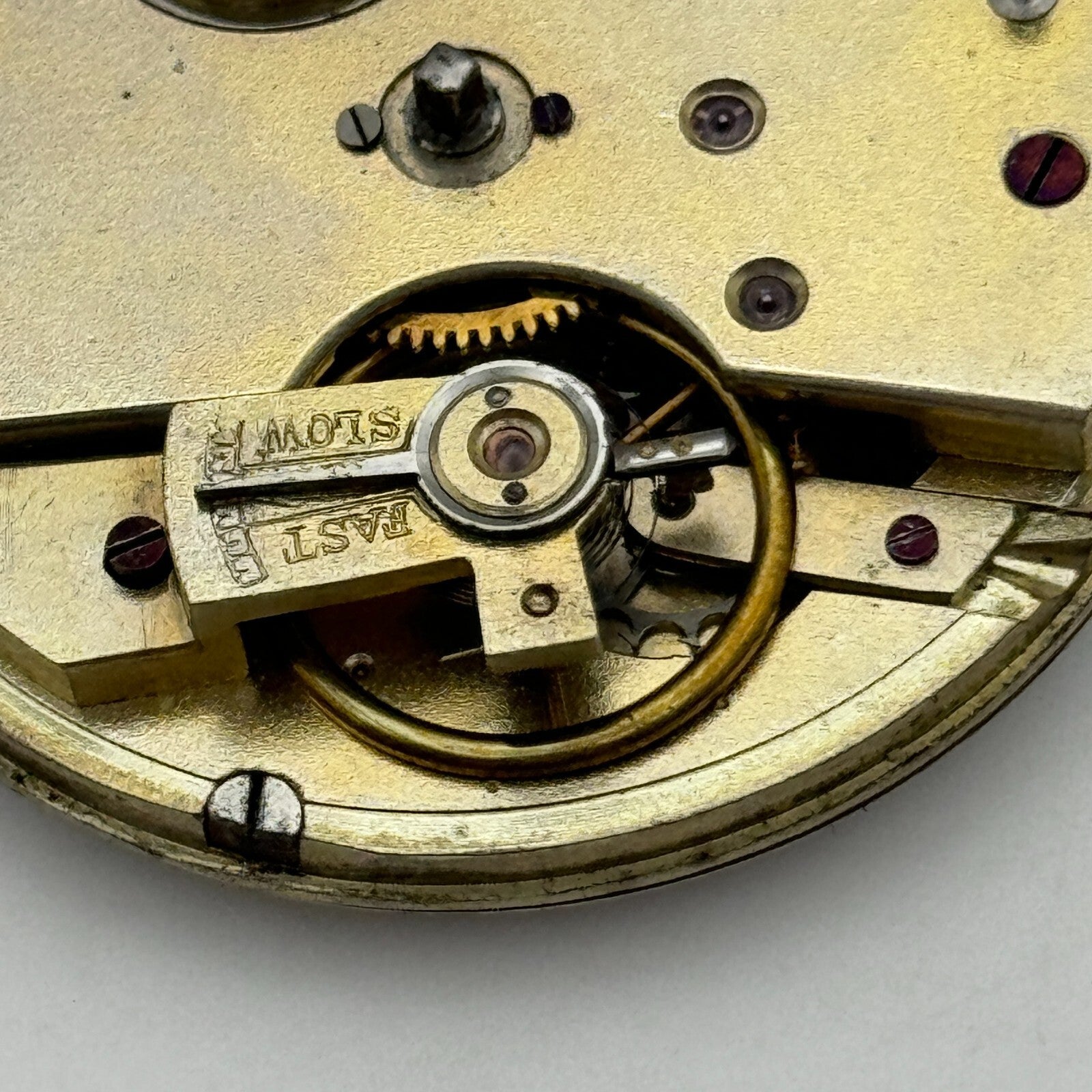 45.1mm Antique Unidentified Key Wound Pocket Watch Movement PARTS REPAIR SPARES