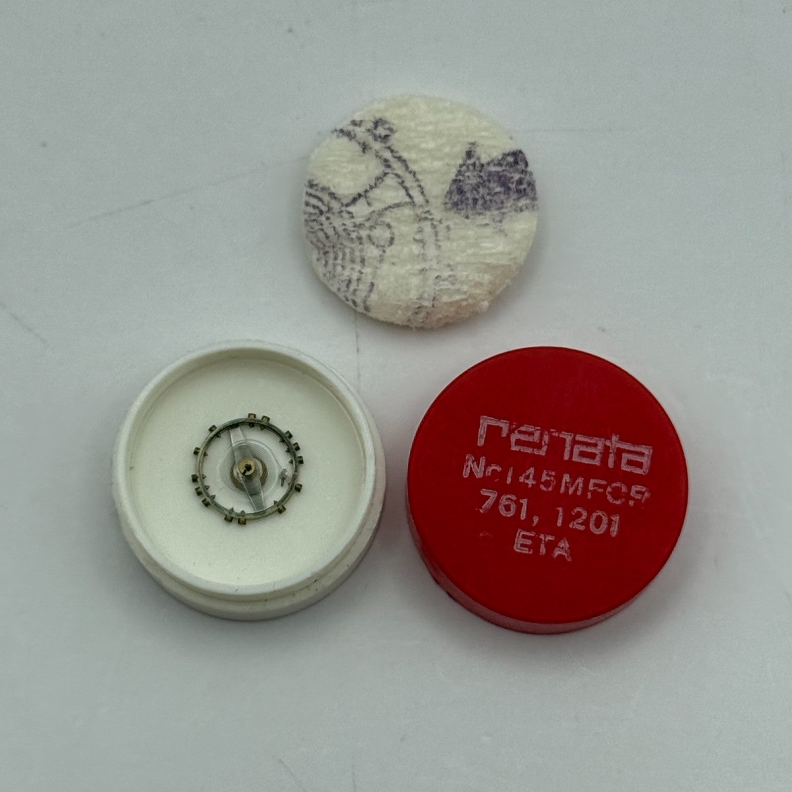 ETA 761 1201 Balance Wheel Complete And Spring 145 M Watch Movement Parts NOS