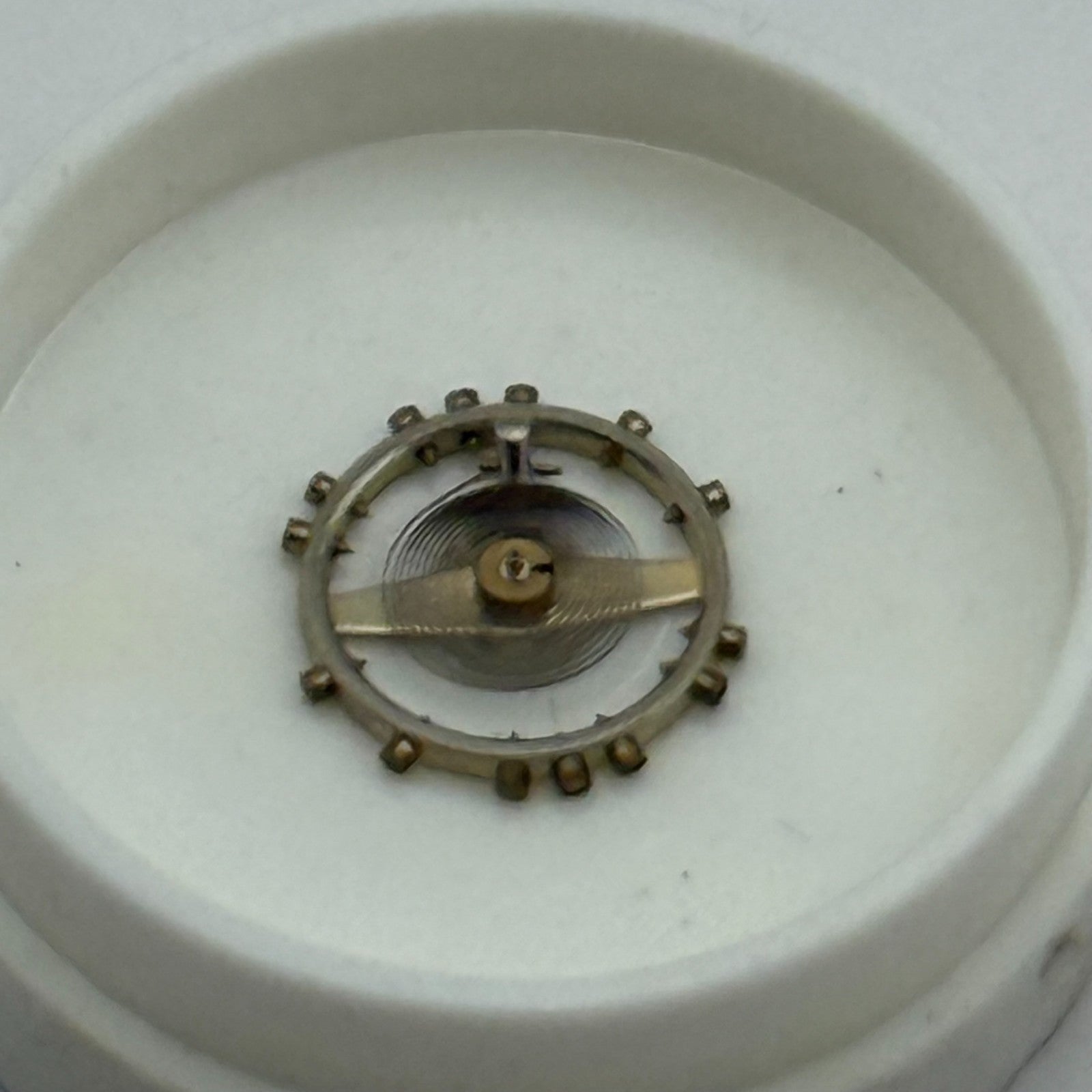 FHF 59-21 Balance Wheel Complete And Spring  Inca 1353 Watch Movement Parts NOS
