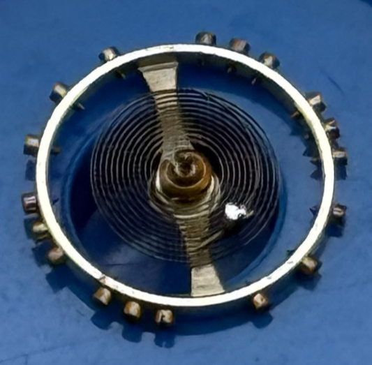 Bulova 6AM Breguet Balance Wheel Complete And Spring Watch Movement Parts NOS