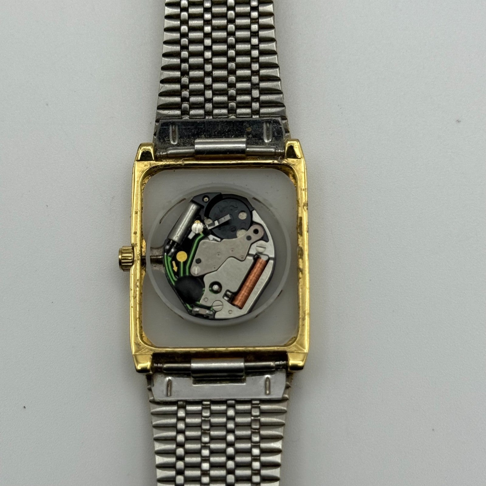 Limit Ladies Quartz Watch Black Dial Gold Tone Bracelet 24mm PARTS REPAIR