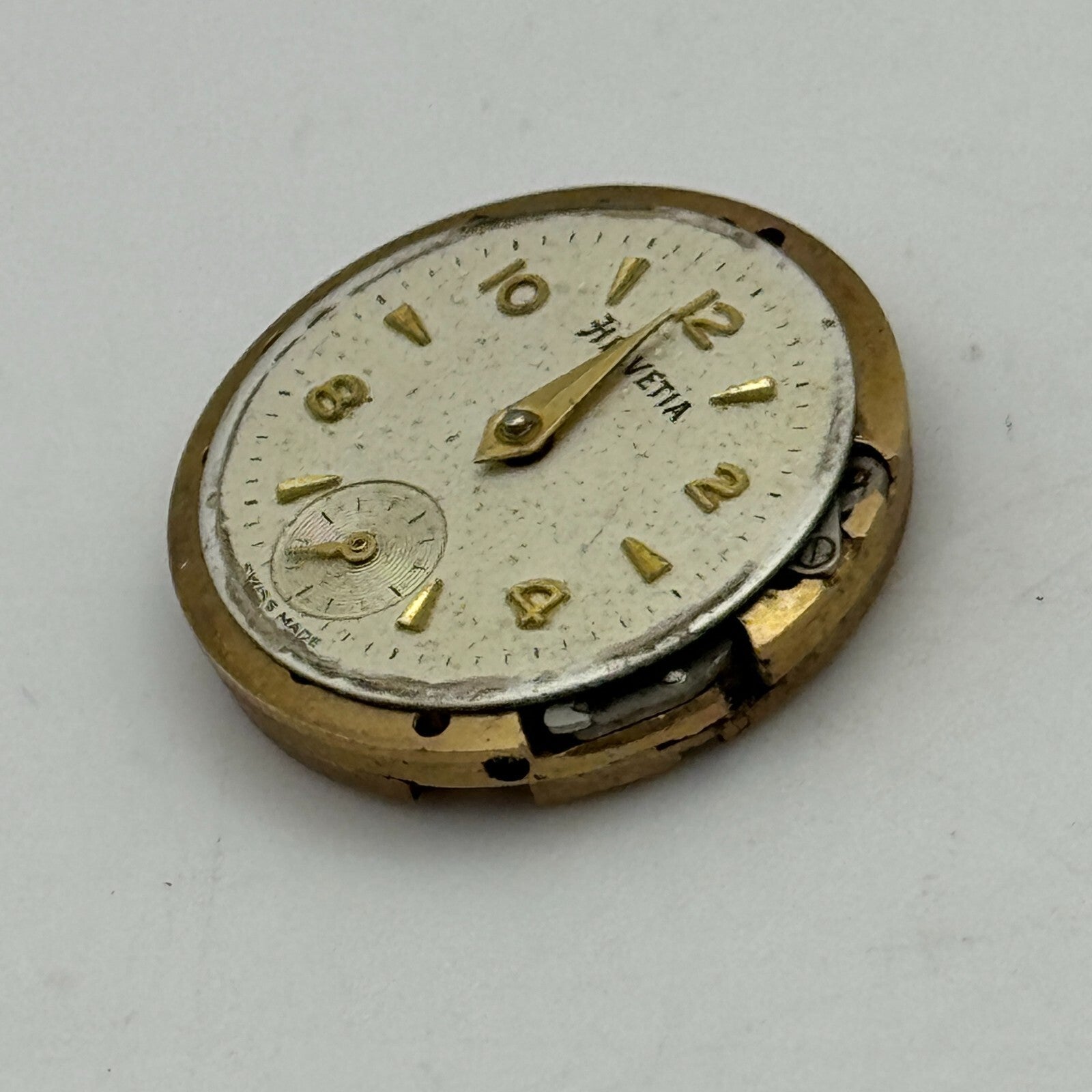 19.6mm Helvetia Cal 91 Balance Ok Watch Movement Swiss Vintage PARTS SPARES