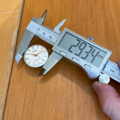 33mm Vintage Mithras 17 Jewels Unidentified Swiss Manual Wind Watch FOR PARTS