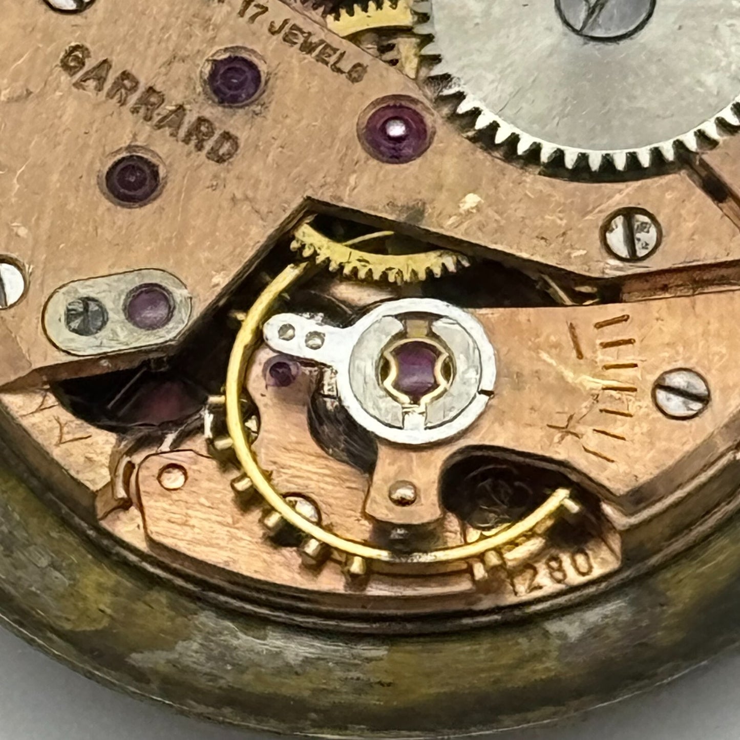 23.6mm Garrard ETA 1280 Balance Ok Watch Movement Swiss Vintage PARTS SPARES
