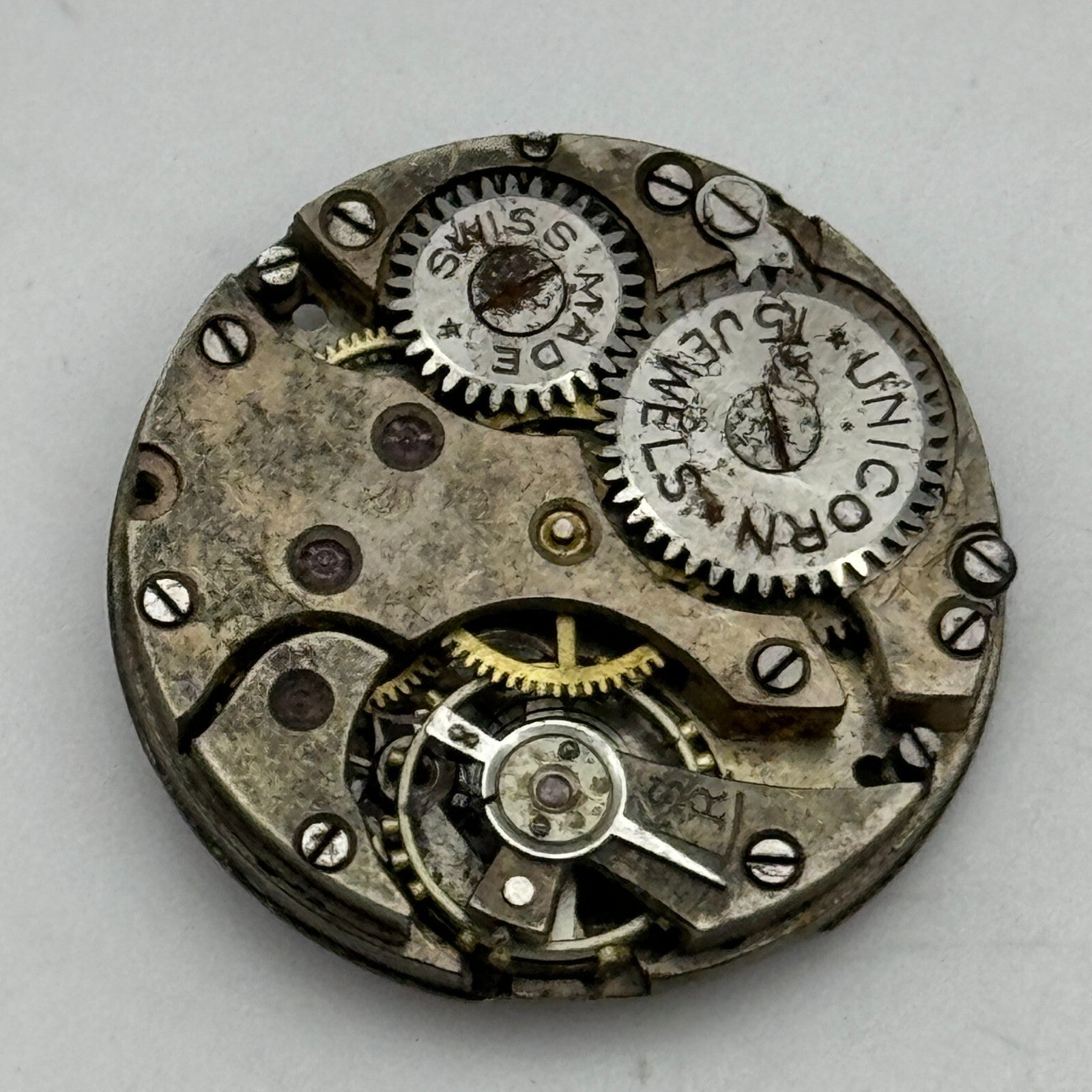 23.6mm Rolex Unicorn 15 Jewels Manual Wind Swiss Watch Movement PARTS SPARES
