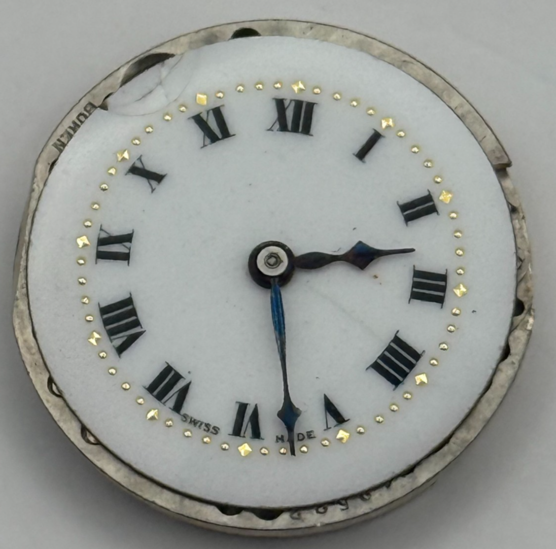 Buren Grand Prix Good Balance Watch Movement Manual Wind Vintage Parts 23.7mm