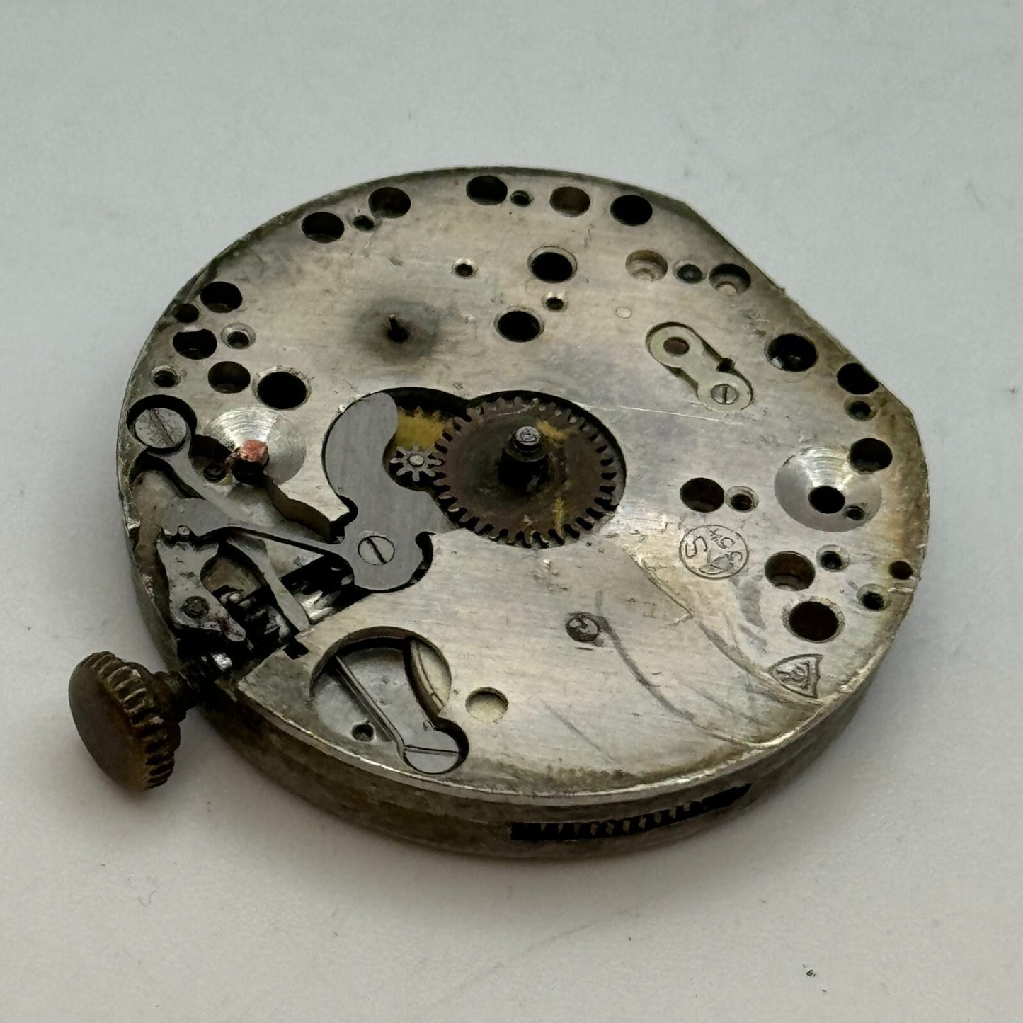 27mm Mens Rotary AS 554 Trench Watch Manual Wind 15 Jewels Movement PARTS SPARES