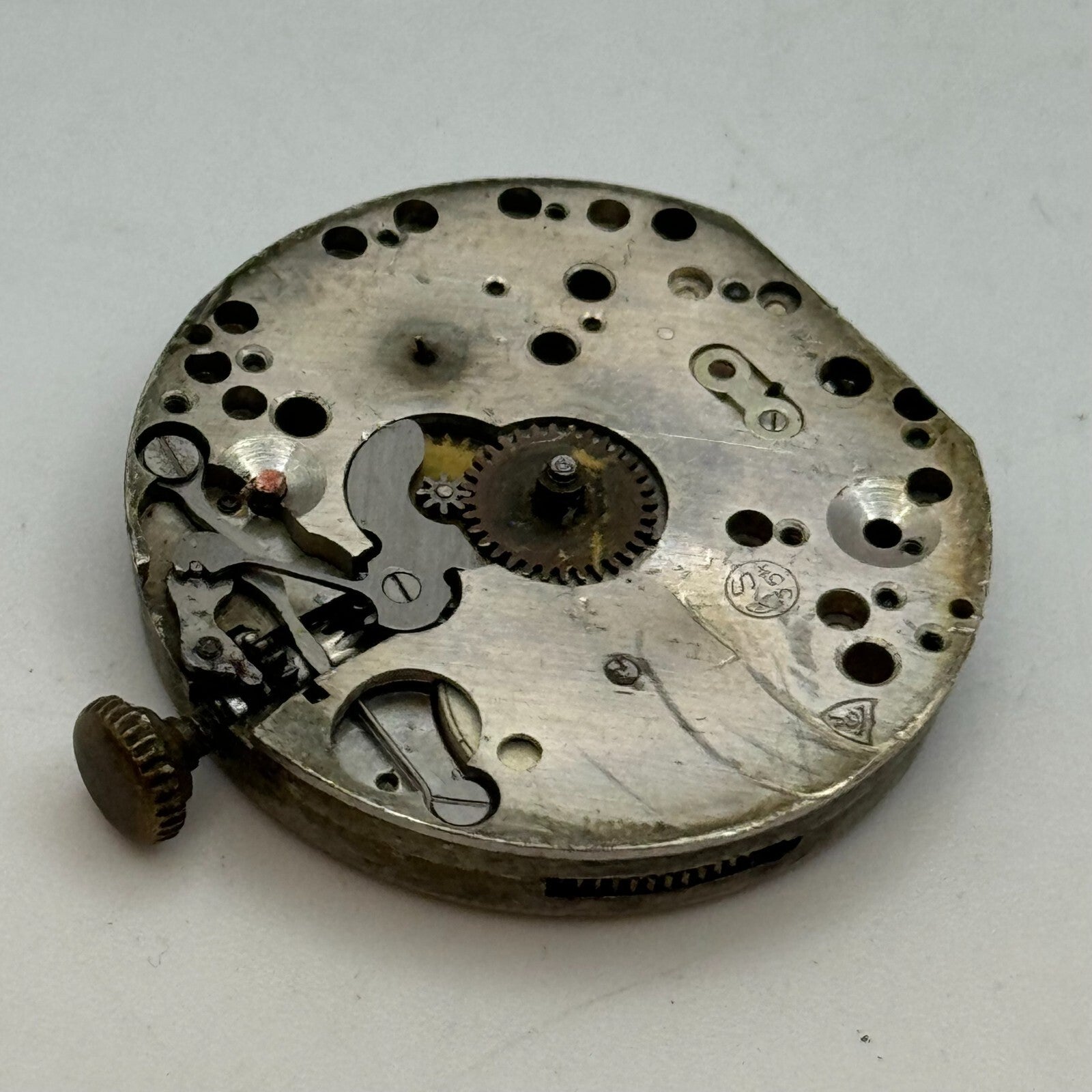 27mm Mens Rotary AS 554 Trench Watch Manual Wind 15 Jewels Movement PARTS SPARES