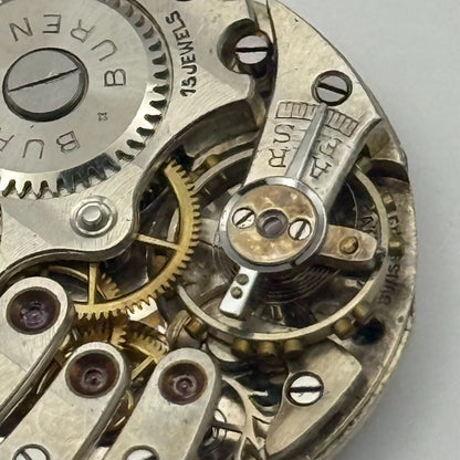 Buren Grand Prix Good Balance Watch Movement Manual Wind Vintage Parts 23.7mm