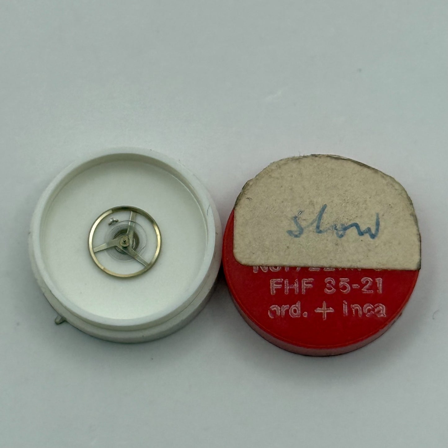FHF 35-21 Balance Wheel Complete And Spring Watch Movement Parts NOS