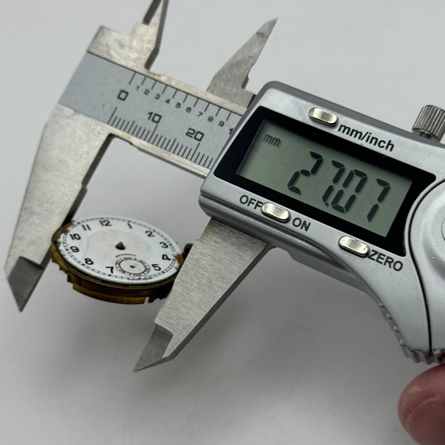 27mm Men's Hefik Non Magnetic Trench Watch Movement Manual Wind Swiss PARTS