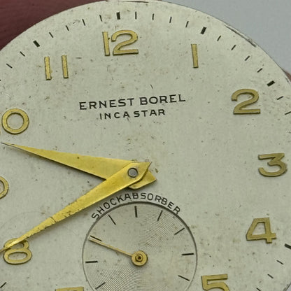 26mm Ernest Borel Incastar Manual Wind 17 Jewels Watch Movement Swiss Made PARTS