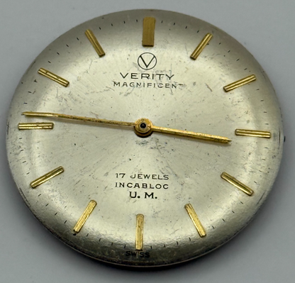 FHF 72 Watch Movement Verity Magnificent Manual Wind Vintage Parts Repair 25.9mm