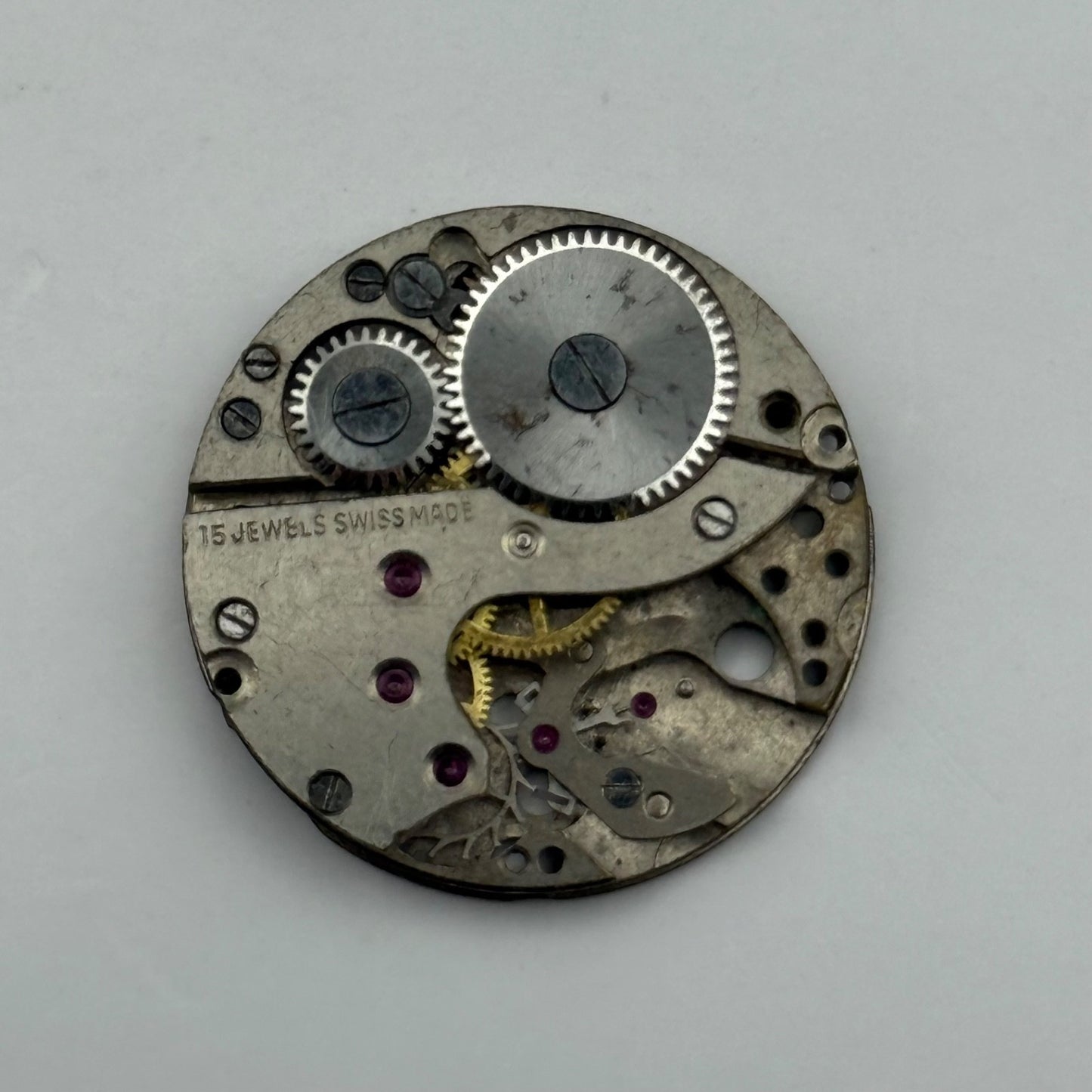 Arogno A151 Watch Movement Manual Wind Vintage Incomplete Parts Repair 23.6mm