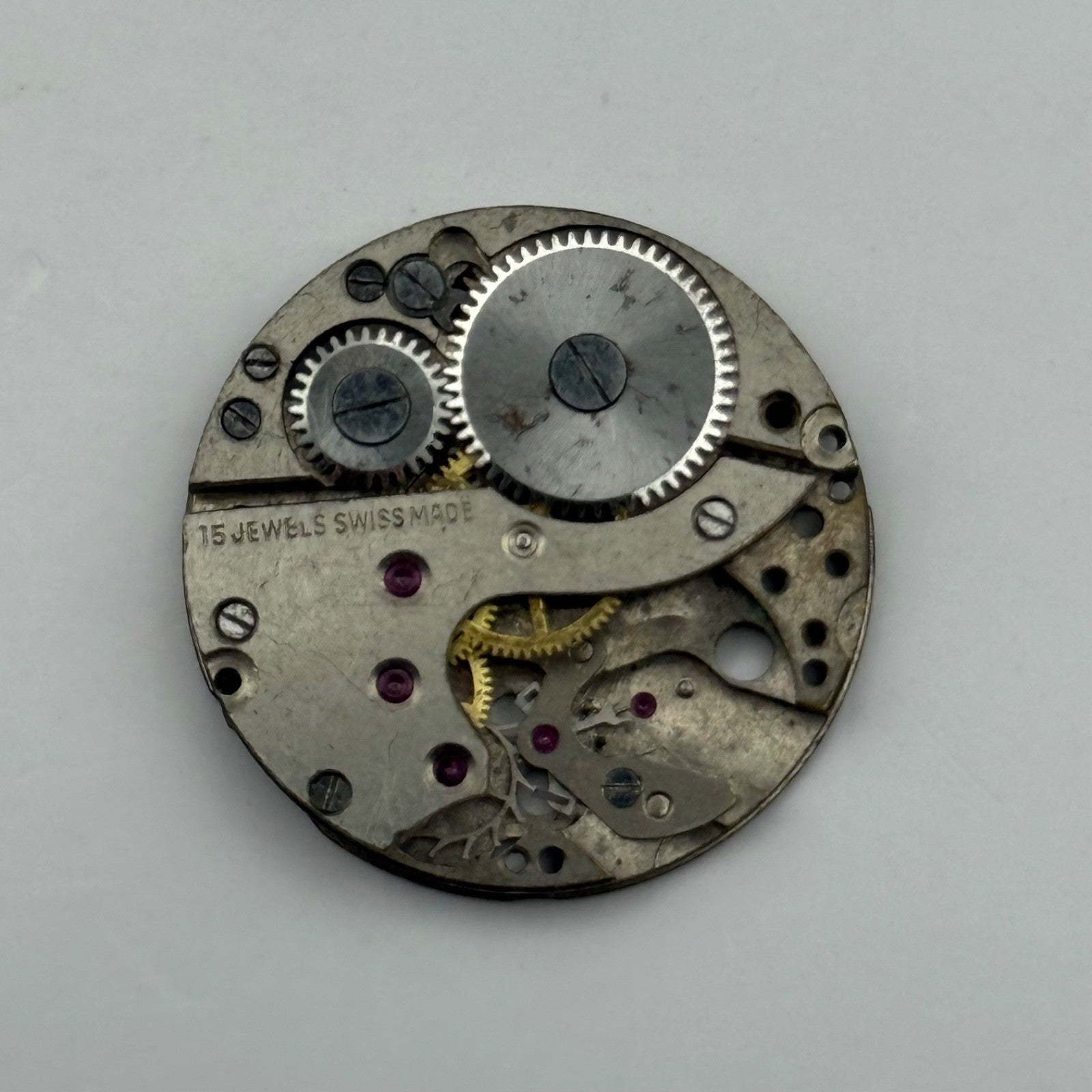 Arogno A151 Watch Movement Manual Wind Vintage Incomplete Parts Repair 23.6mm