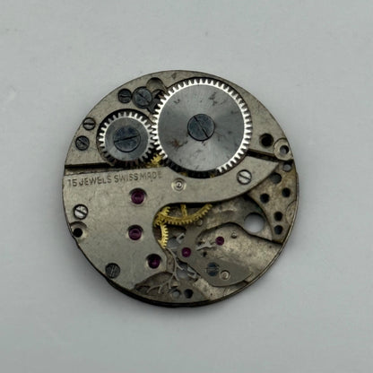 Arogno A151 Watch Movement Manual Wind Vintage Incomplete Parts Repair 23.6mm
