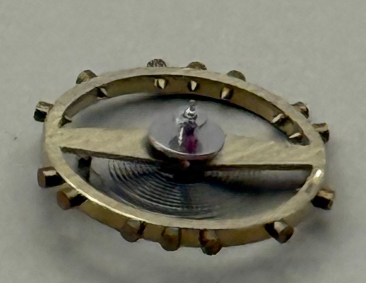 Derby 40 Balance Wheel Complete And Spring  8¾’’’ 102 M Watch Movement Parts NOS
