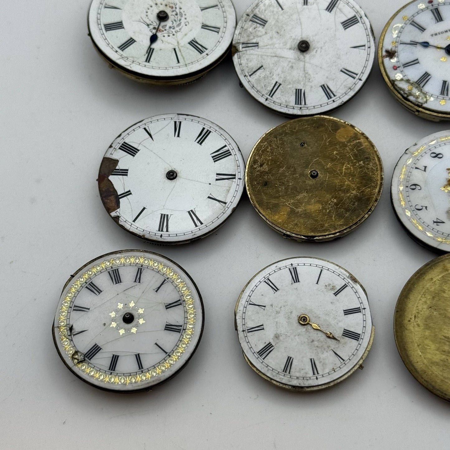 Bundle Mixed Antique / Vintage Pocket Watch Movements Joblot PARTS REPAIR SPARES