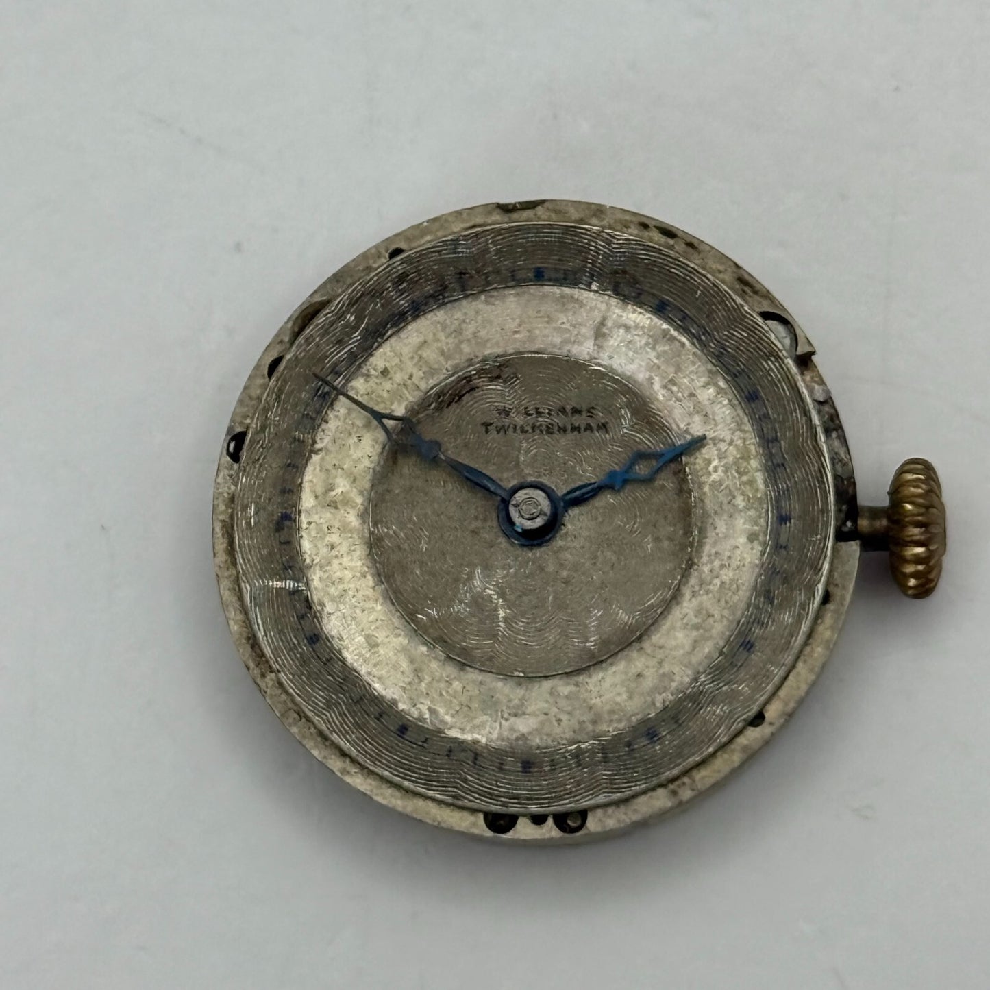 23.6mm Vintage Williams Twickenham V.W.C Trench Watch Movement Manual Wind PARTS
