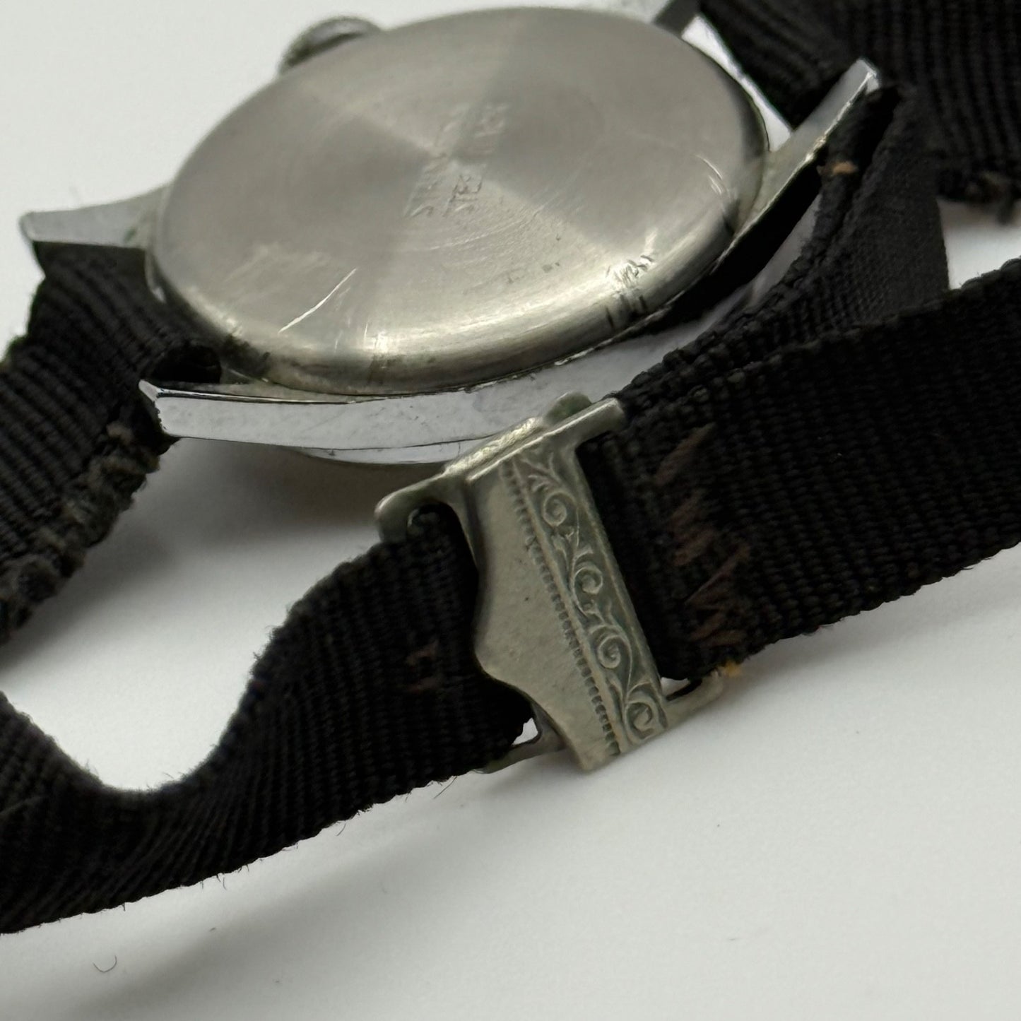 21mm Vintage Yeoman 15 Rubis Ladies Art Deco Fabric Strap Manual Watch PARTS