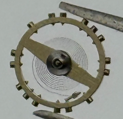 FHF 57 Balance Wheel Complete And Spring 1053 M Watch Movement Parts NOS