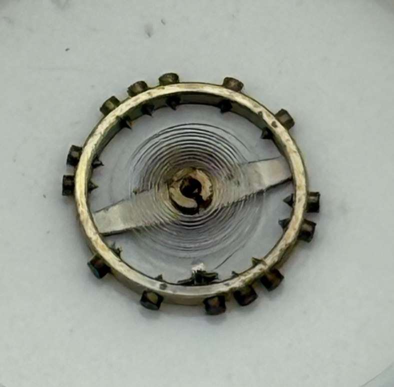 AS 976 1012 Balance Wheel Complete And Spring  29 M Watch Movement Parts NOS 