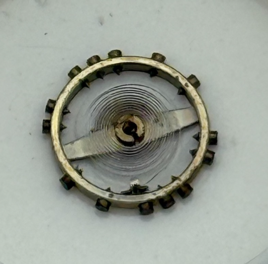 AS 976 1012 Balance Wheel Complete And Spring  29 M Watch Movement Parts NOS 