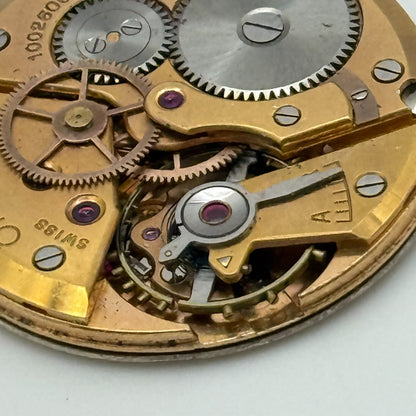 28.6mm 1940s Vintage Omega 28SC Swiss Manual Wind Watch Movement PARTS REPAIR