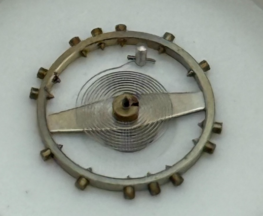 ETA 1301 Balance Wheel Complete And Spring  Inca 681 M Watch Movement Parts NOS