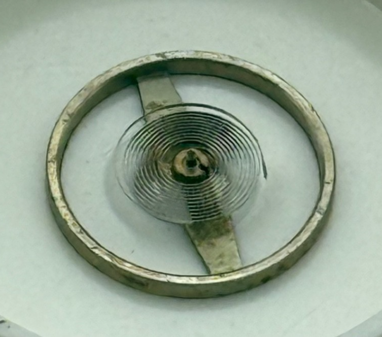 FHF 60 Balance Wheel Complete And Spring 6 3/4 - 8''' 200 M Watch Movement Parts