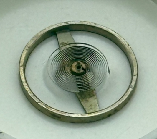 FHF 60 Balance Wheel Complete And Spring 6 3/4 - 8''' 200 M Watch Movement Parts