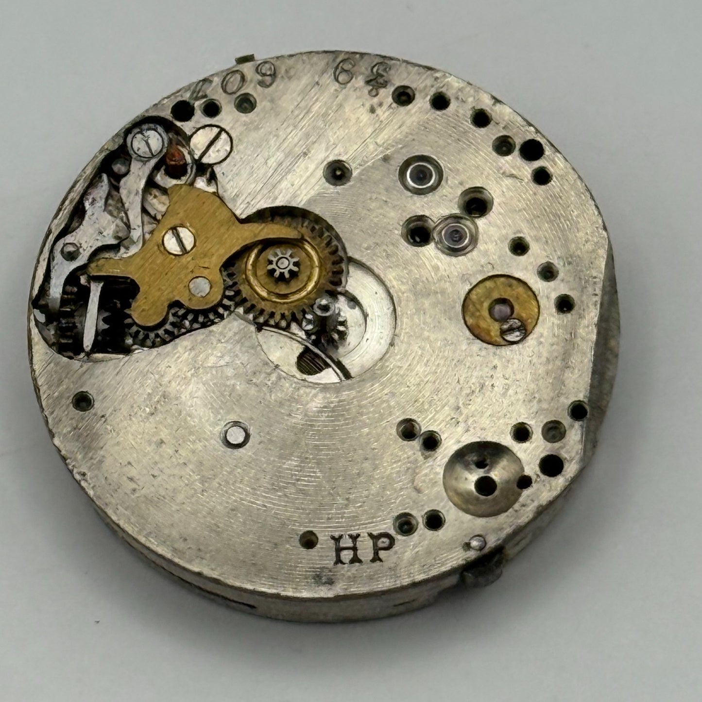 HP Parrenin Watch Movement Manual Wind Vintage Swiss Made Parts Repair 24.8mm