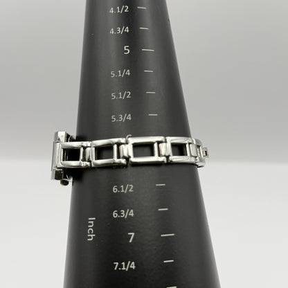 Louis Valentine Ladies Quartz Watch Purple Dial Silver Tone Japan Working 19mm