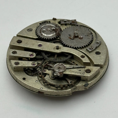 40mm Unidentified Antique Pocket Watch Movement PARTS REPAIR SPARES
