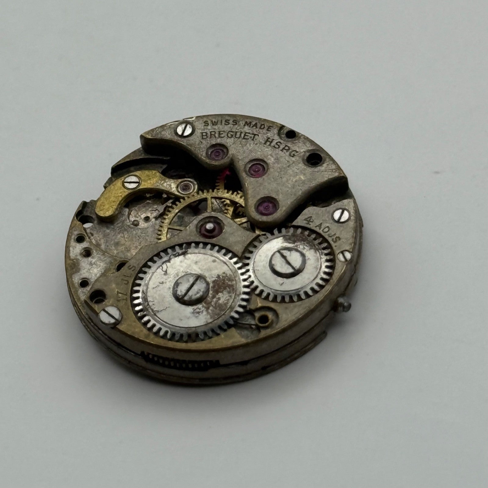 Breguet HSPG Watch Movement Manual Wind Vintage Swiss Incomplete Parts 23.6mm