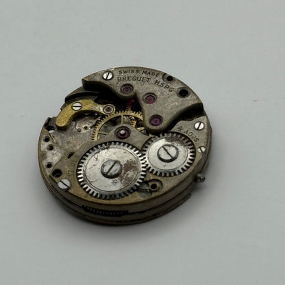 Breguet HSPG Watch Movement Manual Wind Vintage Swiss Incomplete Parts 23.6mm