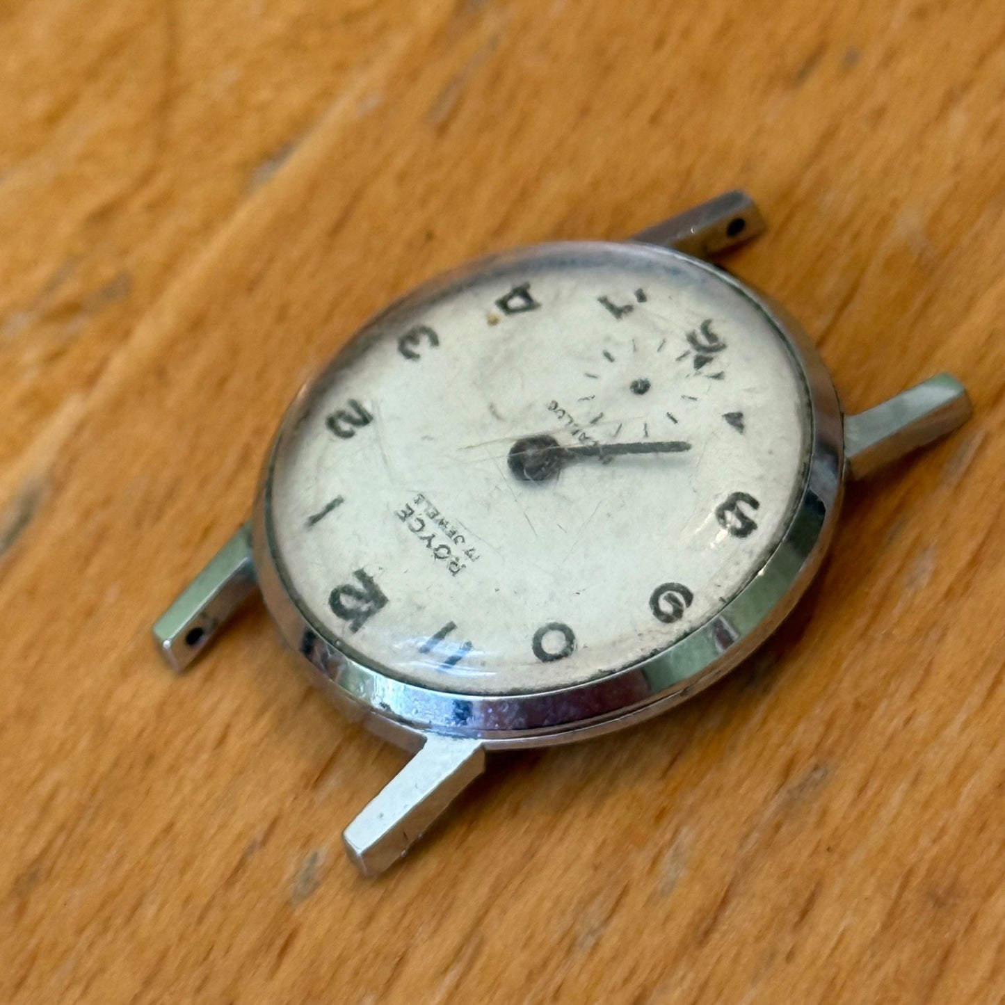 23mm Vintage UT Unitas 6365N Royce 17 Jewel Swiss Manual Wind Watch PARTS REPAIR