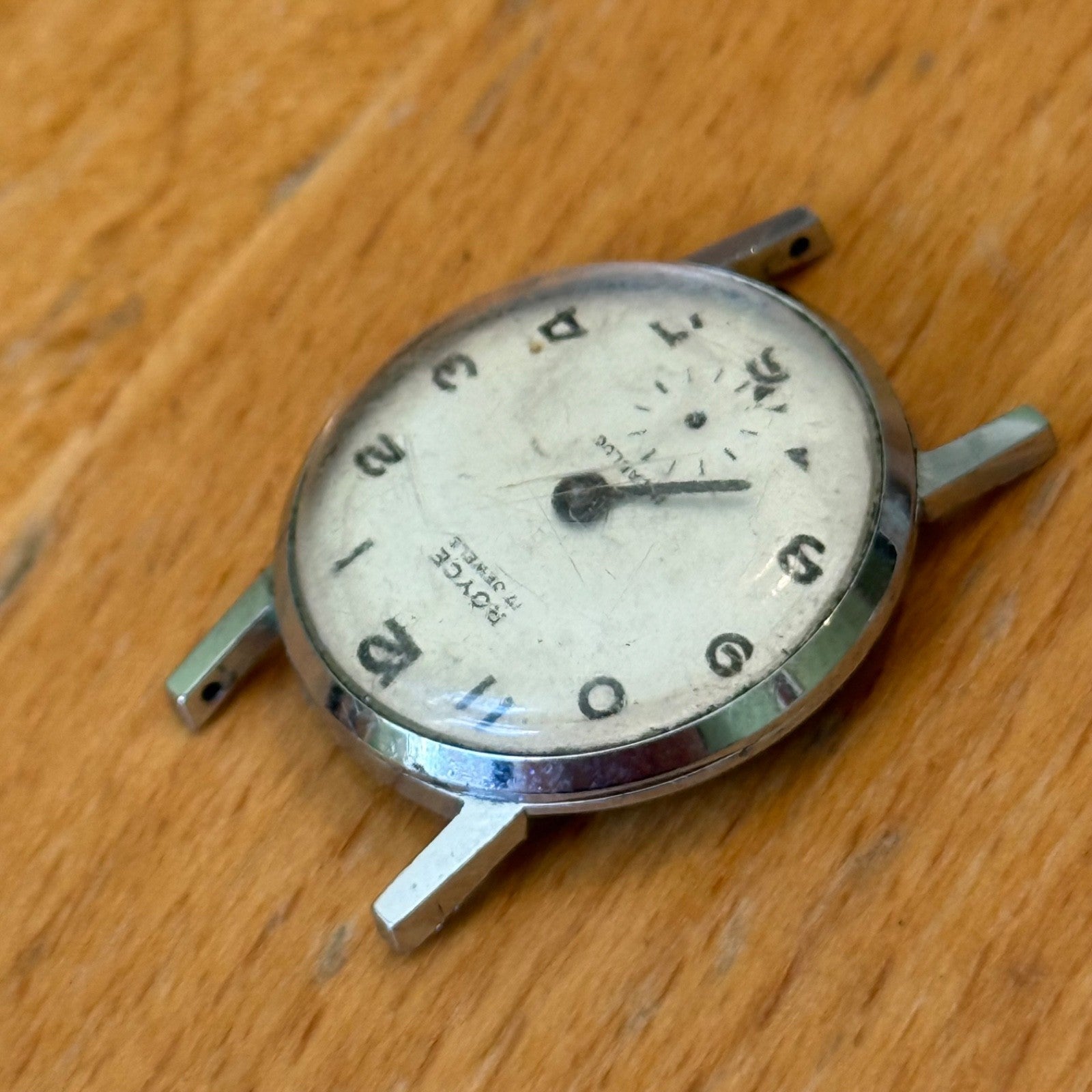 23mm Vintage UT Unitas 6365N Royce 17 Jewel Swiss Manual Wind Watch PARTS REPAIR