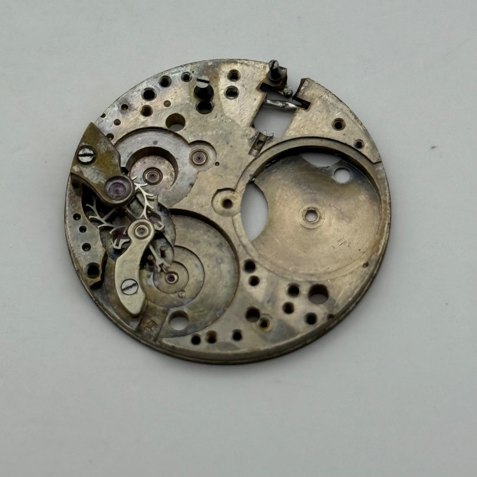 AS 554 Watch Movement Main Plate Manual Wind Vintage Swiss Parts Repair 27mm