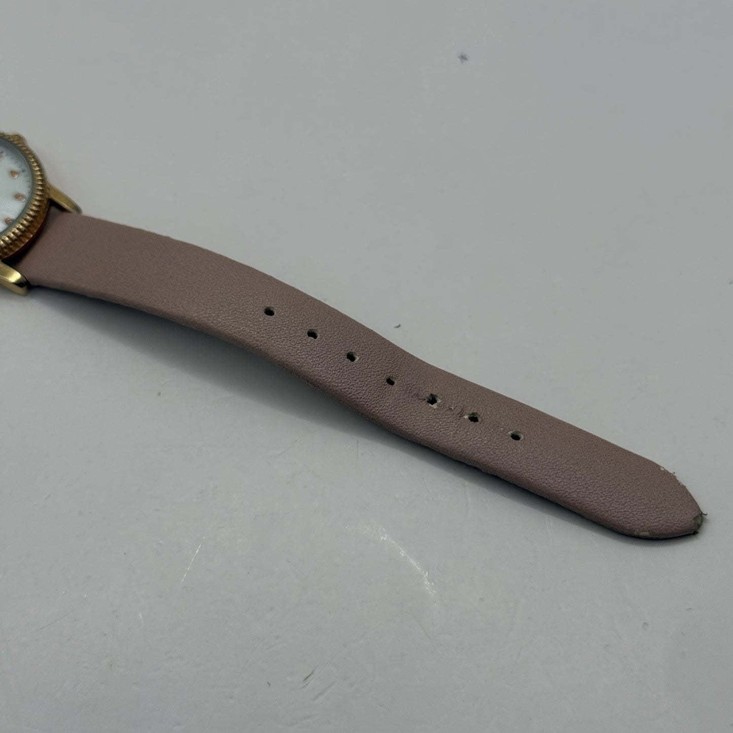 27mm Working Ladies Limit Mother Of Pearl Date Dial C-VJ22 Pink Quartz Watch