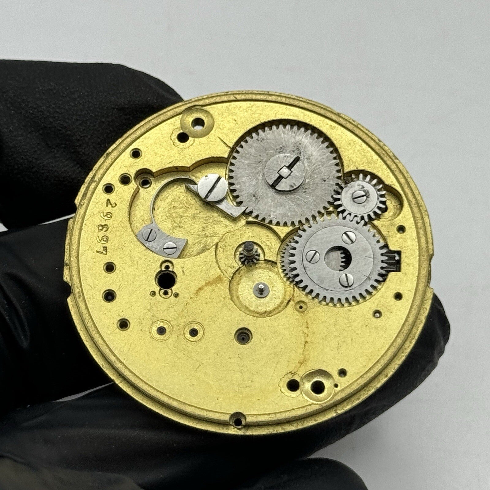 43.7mm Unidentified Partial Pocket Watch Movement FOR PARTS Restoration