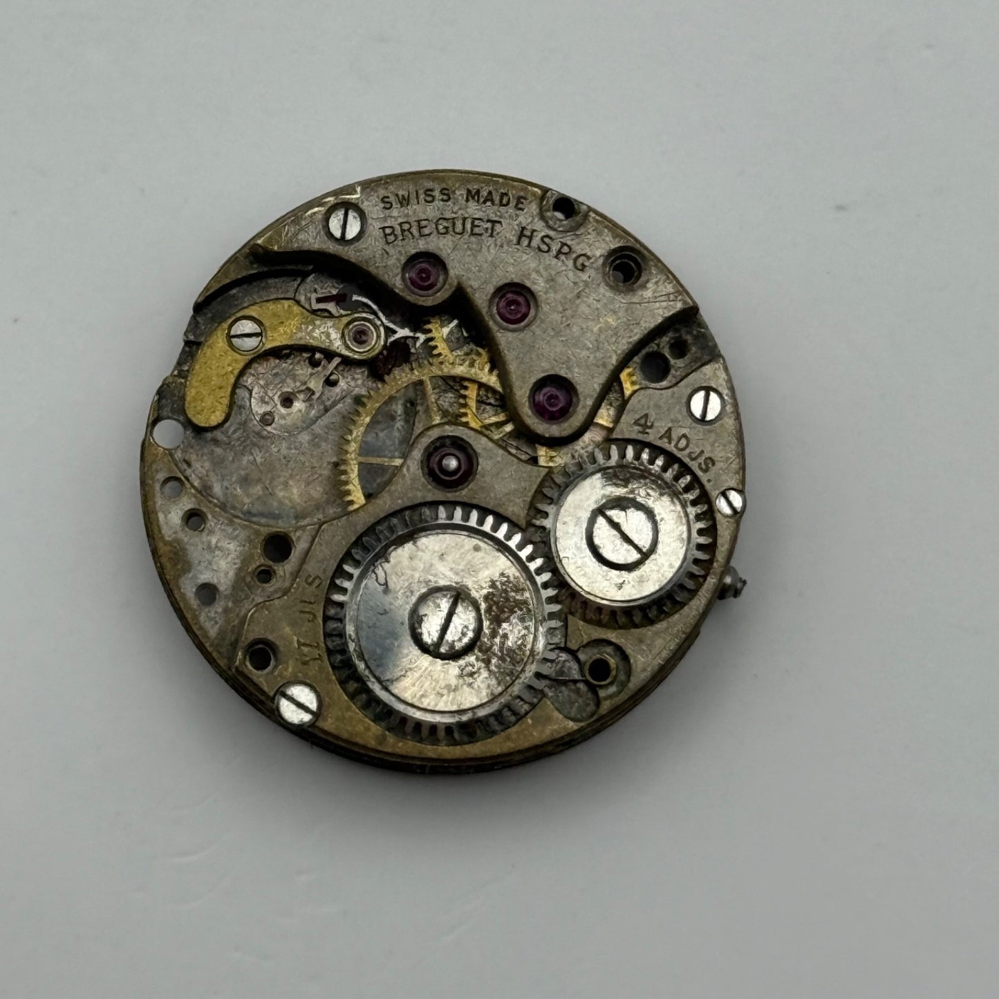Breguet HSPG Watch Movement Manual Wind Vintage Swiss Incomplete Parts 23.6mm