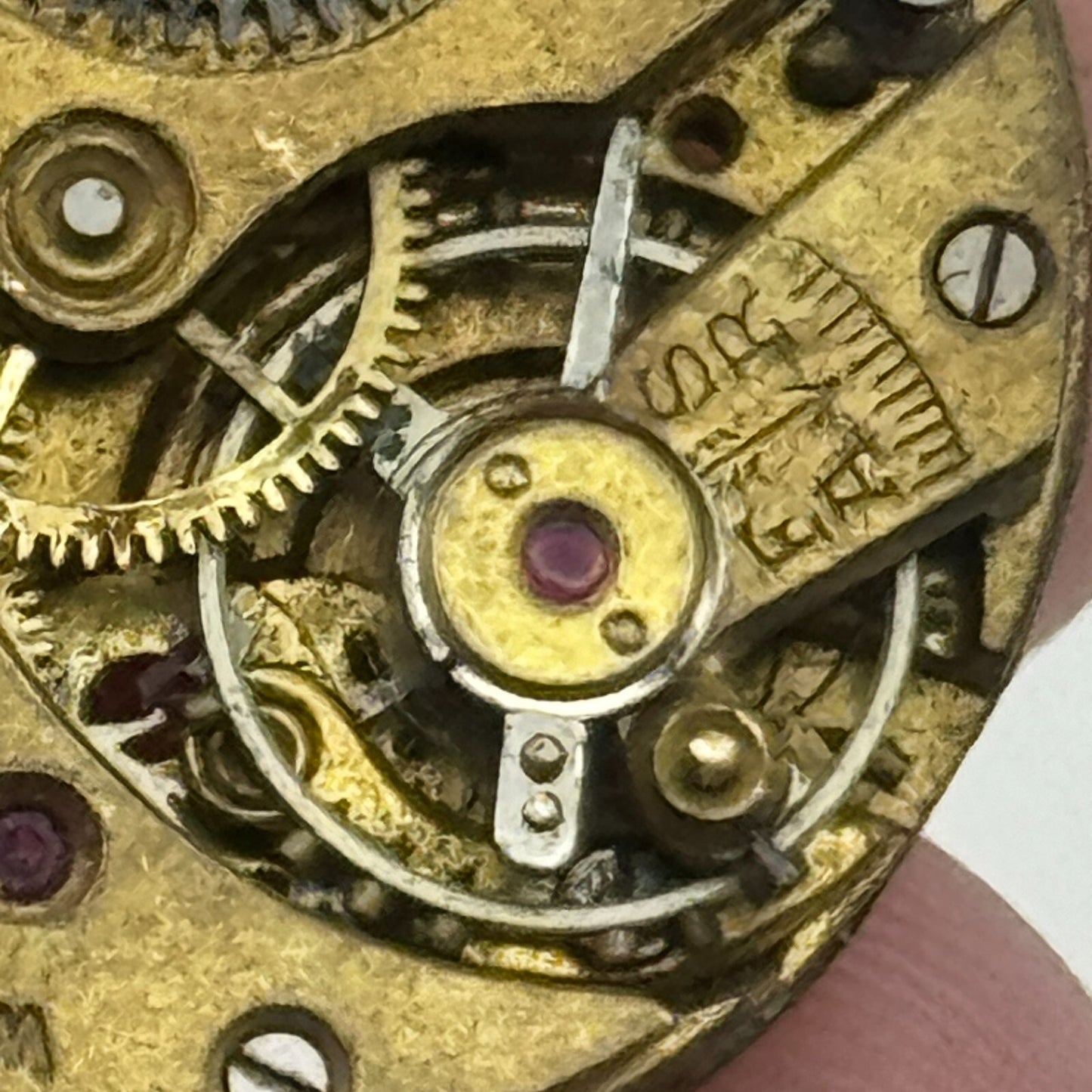 23.6mm Audax W.J.H. ETA 15 Jewels Balance Ok Manual Wind Watch Movement PARTS