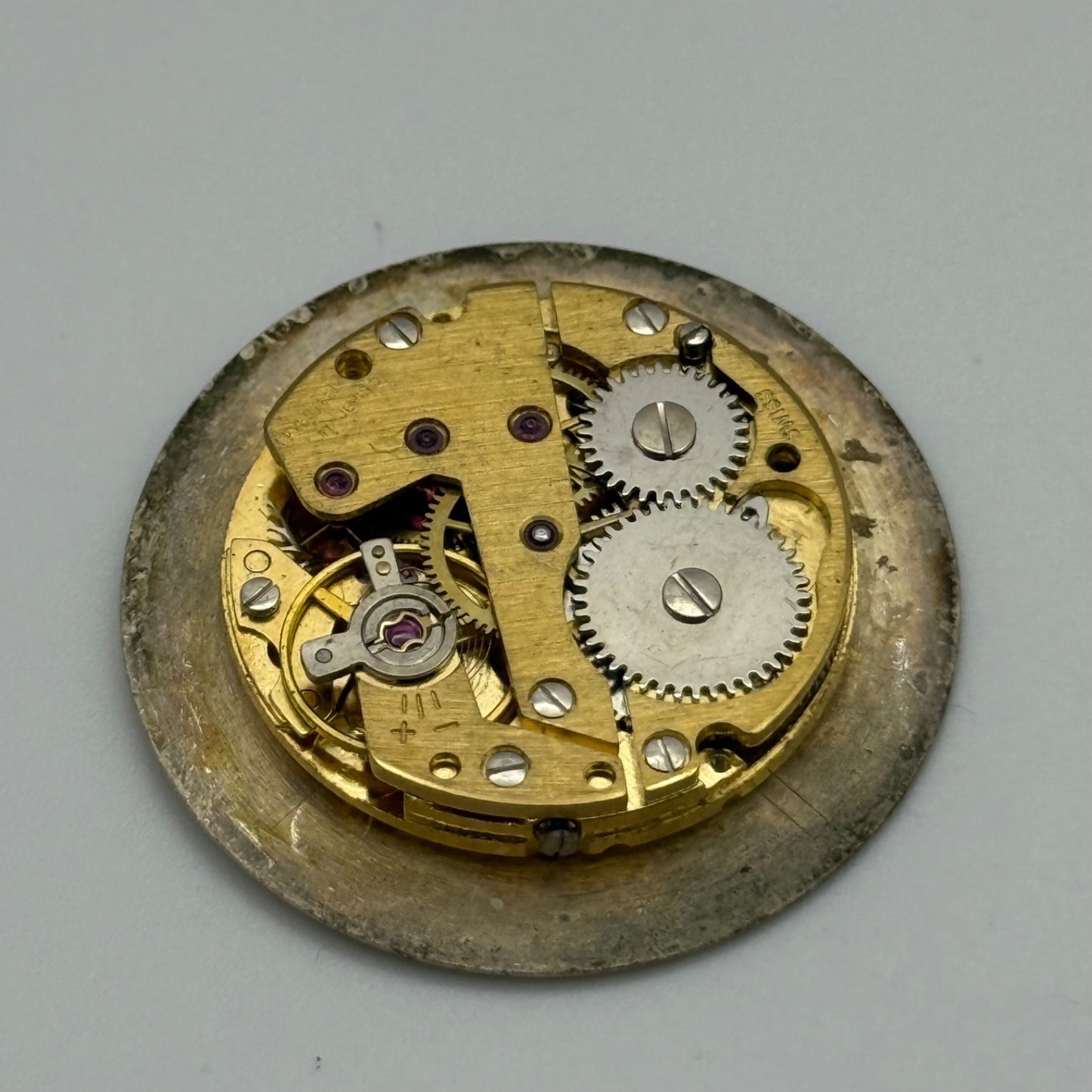 SGT 200 E4 Watch Movement Avia Ticking Manual Wind Vintage Parts Repair 23.6mm
