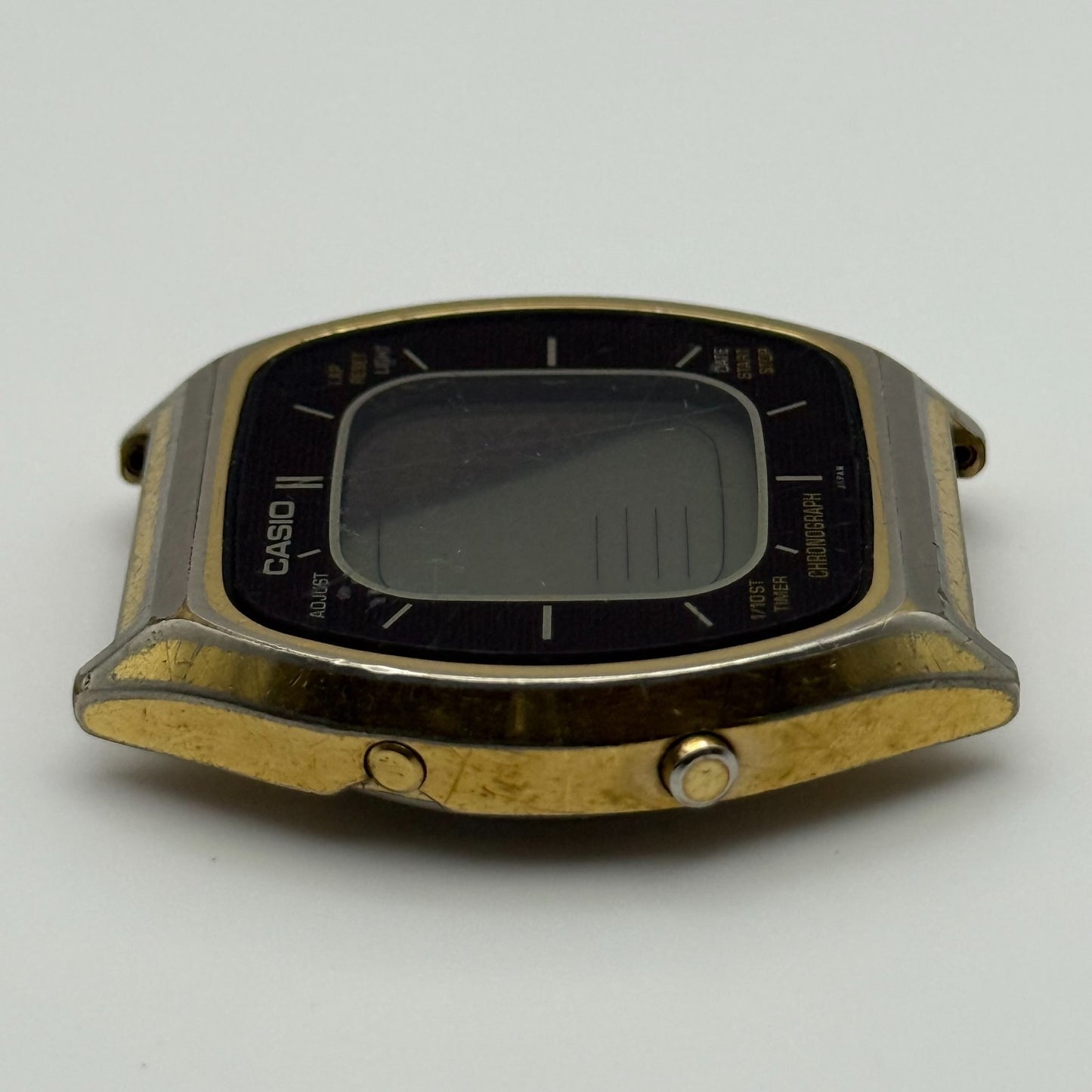 Casio Men's Chronograph Quartz Watch 56QGS-38 Gold Tone Japan 35mm PARTS REPAIR