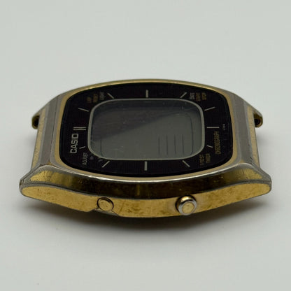 Casio Men's Chronograph Quartz Watch 56QGS-38 Gold Tone Japan 35mm PARTS REPAIR