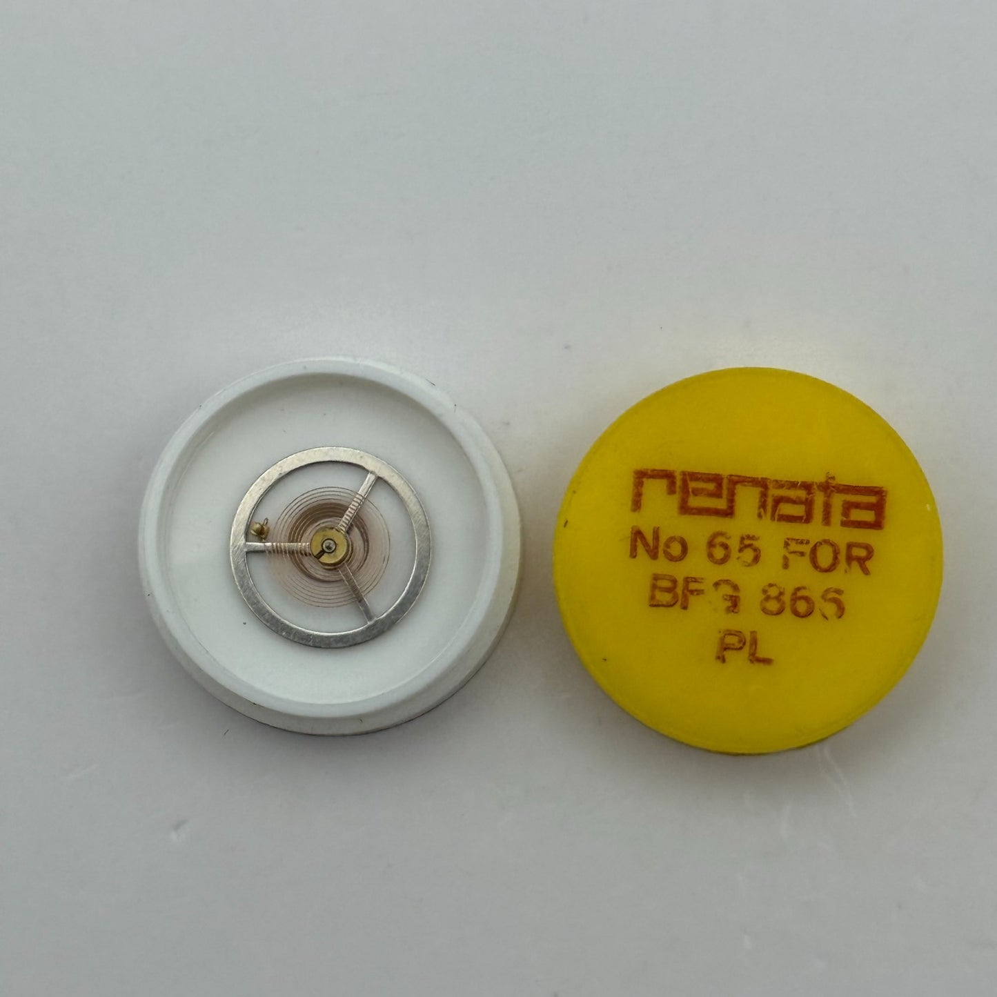 BFG 866 Balance Wheel Complete And Spring PL Renata 65 Watch Movement Parts NOS 