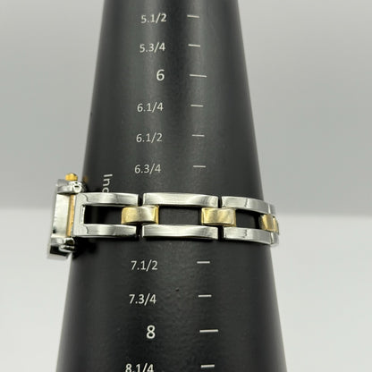 Louis Valentin Swiss Design Ladies Quartz Watch Two Tone Bracelet Working 23mm